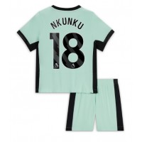 Chelsea Christopher Nkunku #18 Tredje trøje Børn 2023-24 Kortærmet (+ Korte bukser)